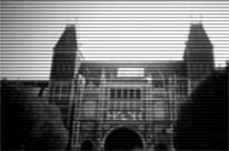 Ecran vid&eacute;o noir & blanc